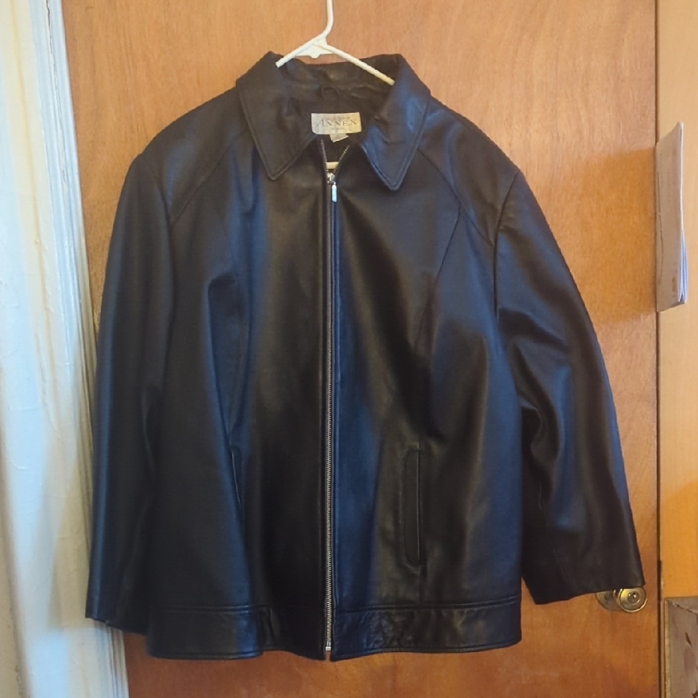 Casual Corner Annex Black Leather Jacket